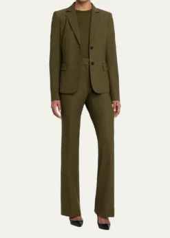 Lafayette 148 New YorkPick Stitch Stretch Wool Blazer