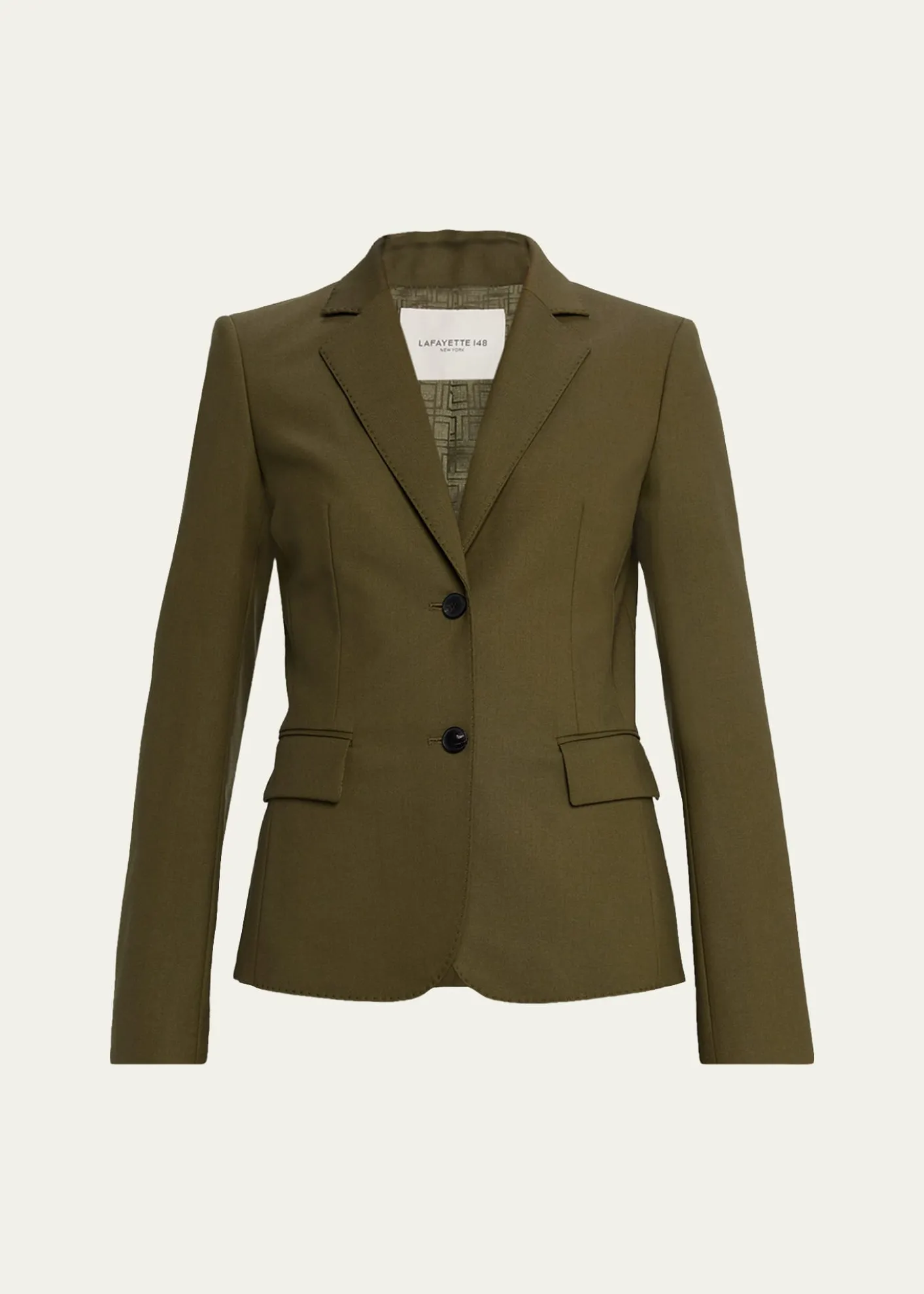 Lafayette 148 New YorkPick Stitch Stretch Wool Blazer