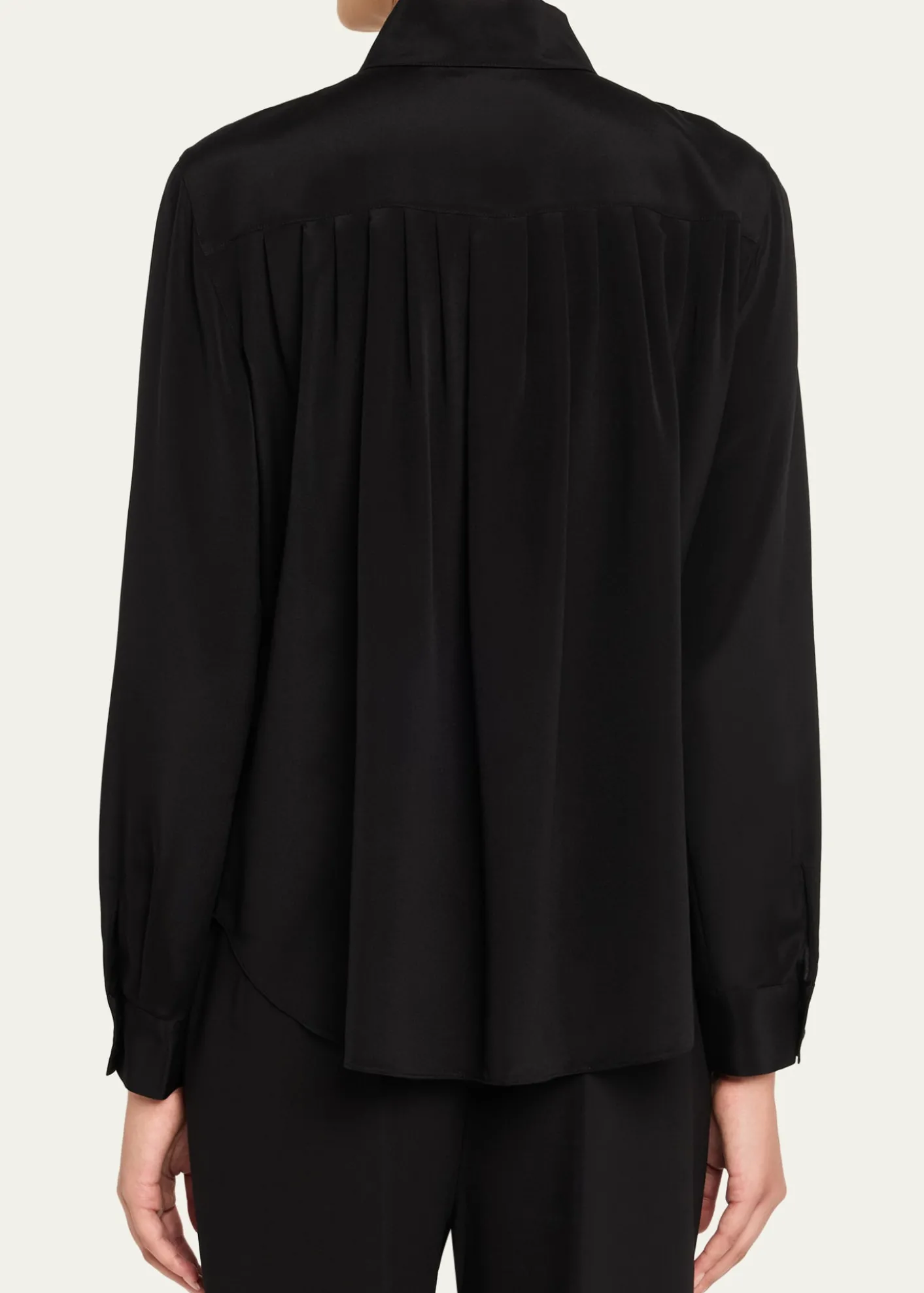 Lafayette 148 New YorkPleated Button-Down Shirt