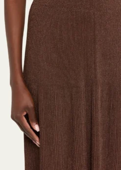Lafayette 148 New YorkRibbed Shimmer Knit Midi Skirt