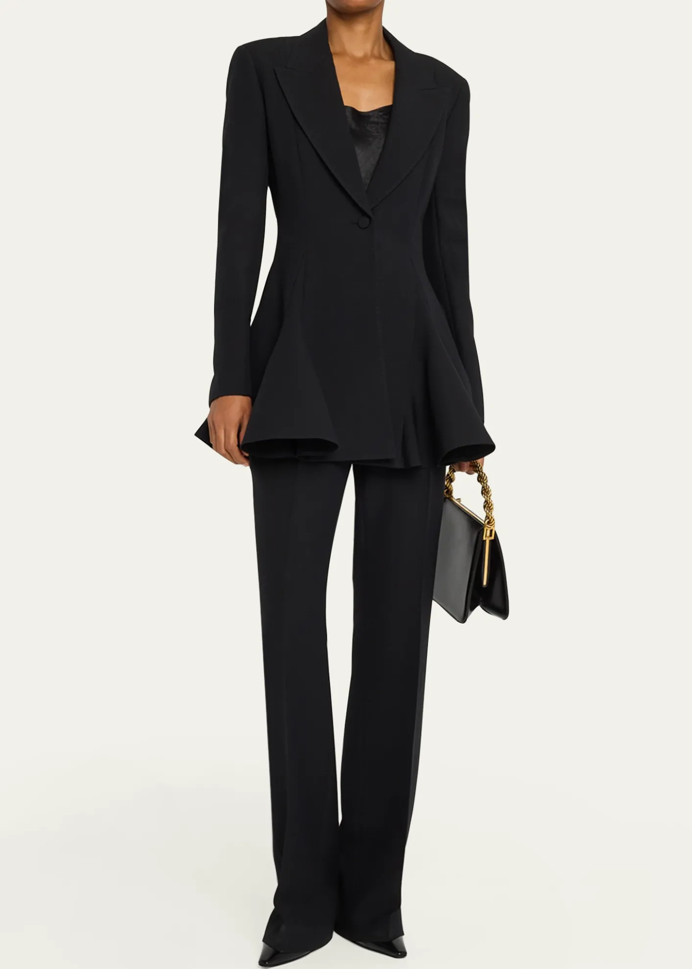 Lafayette 148 New YorkSaint Marks Straight Wool-Silk Pants