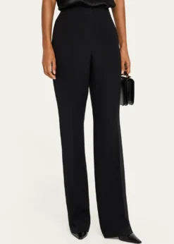 Lafayette 148 New YorkSaint Marks Straight Wool-Silk Pants