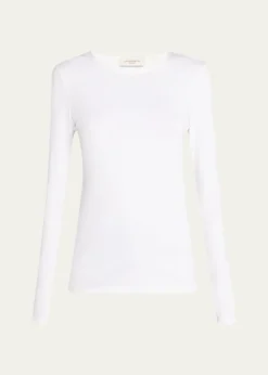 Lafayette 148 New YorkScoop-Neck Stretch Cotton T-Shirt