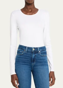 Lafayette 148 New YorkScoop-Neck Stretch Cotton T-Shirt