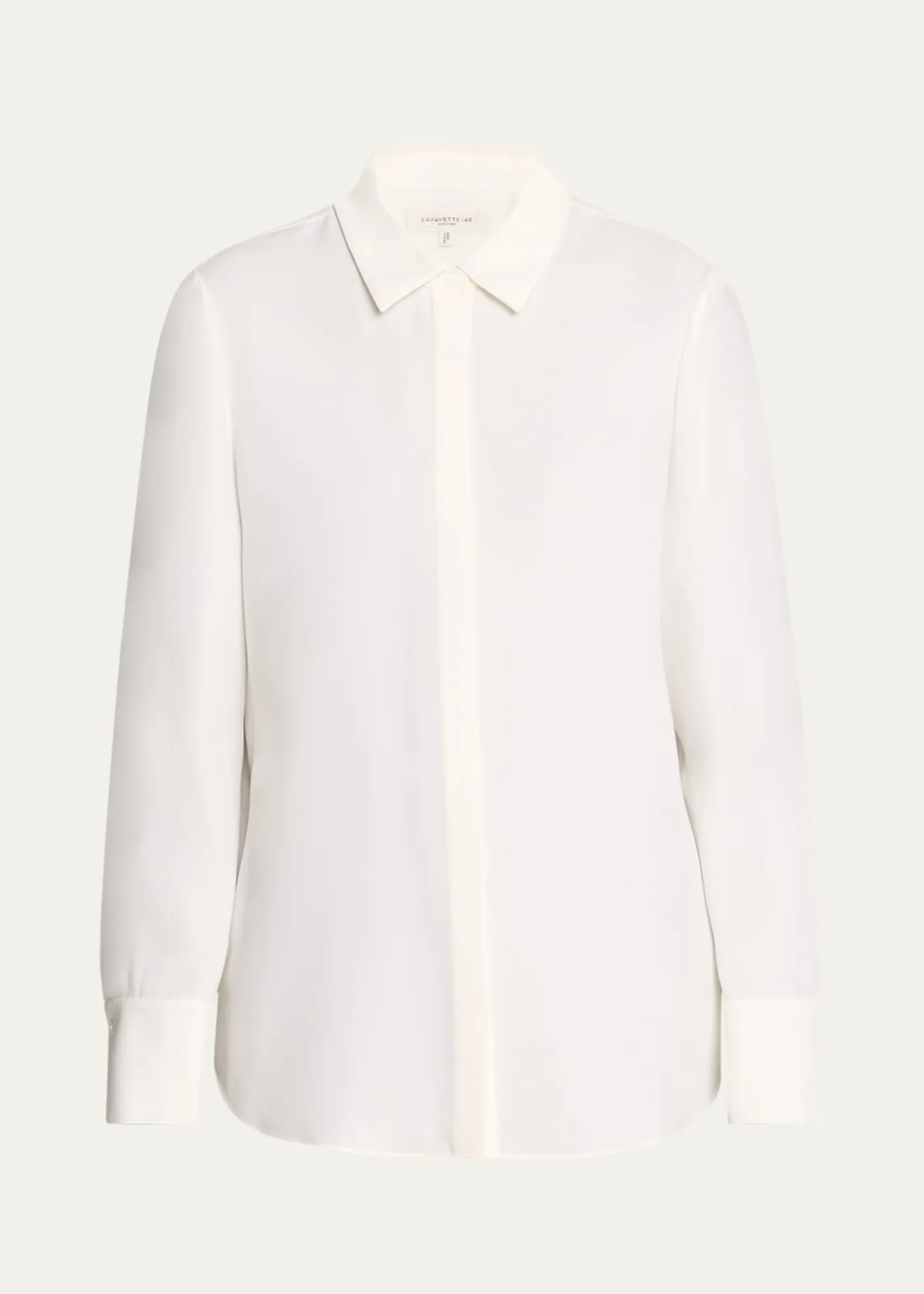 Lafayette 148 New YorkScottie Silk Button-Down Blouse