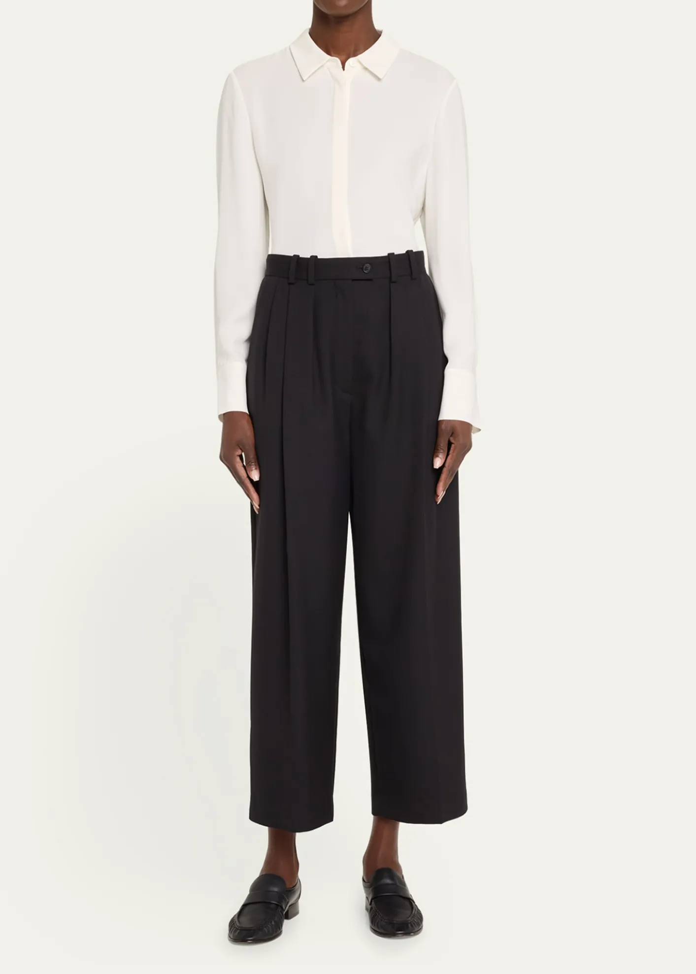 Lafayette 148 New YorkScottie Silk Button-Down Blouse