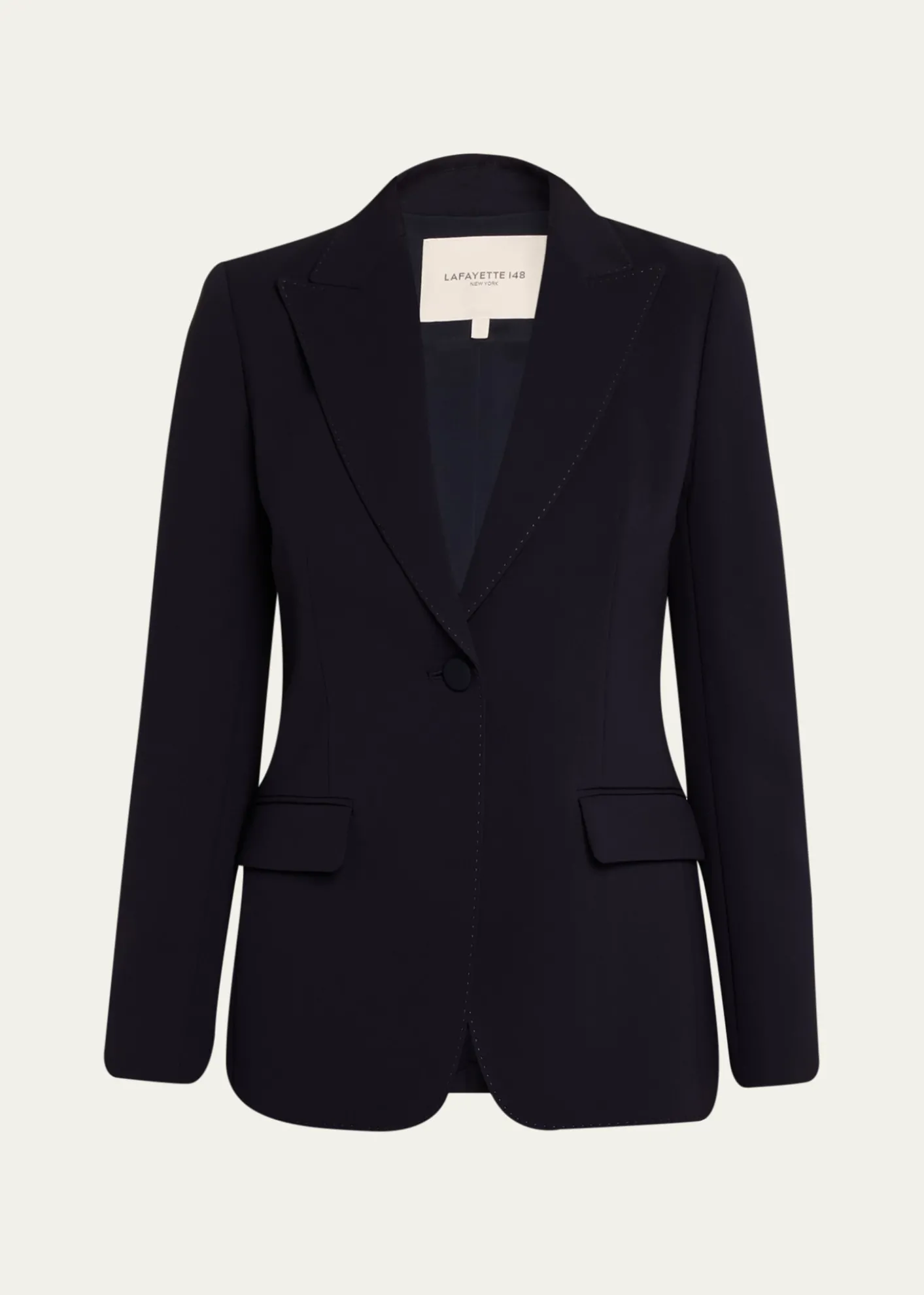 Lafayette 148 New YorkSingle-Button Finesse Crepe Blazer