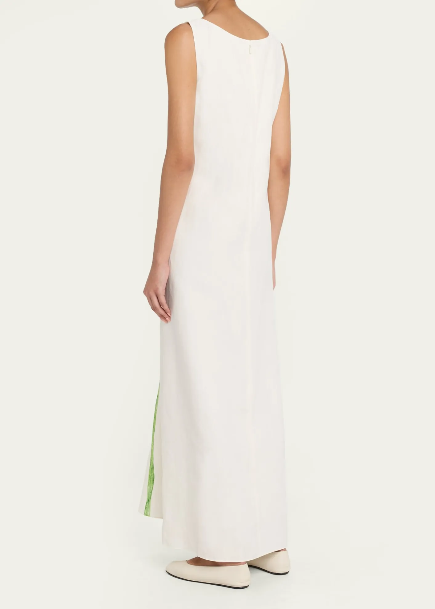 Lafayette 148 New YorkSleeveless Flower Silk-Linen Maxi Dress