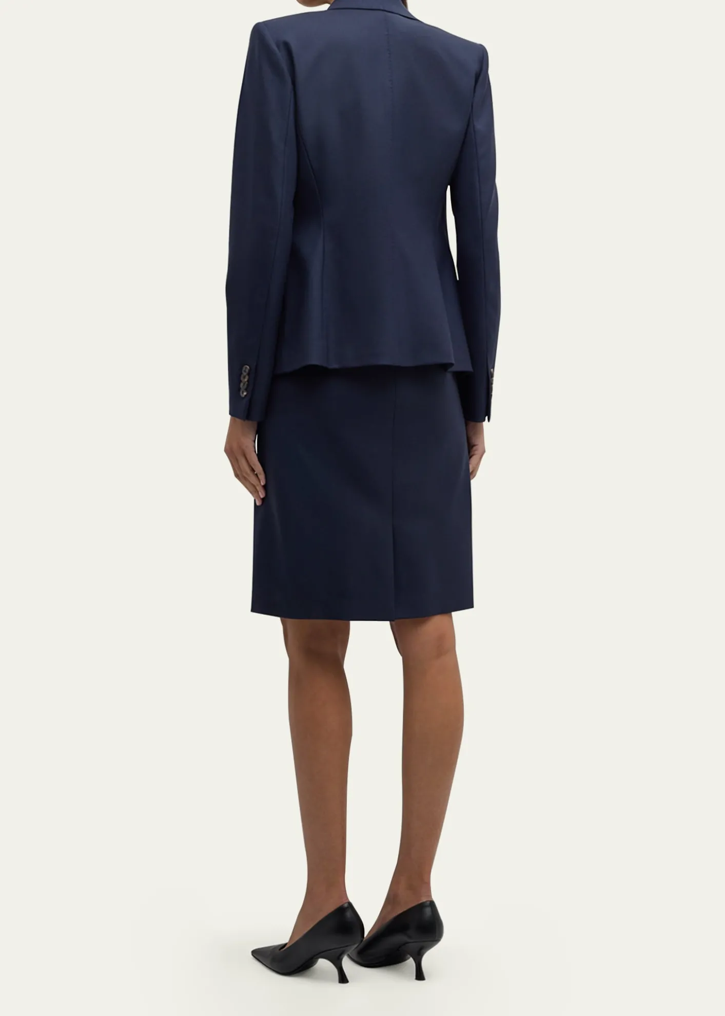 Lafayette 148 New YorkSleeveless V-Neck Stretch Wool Dress