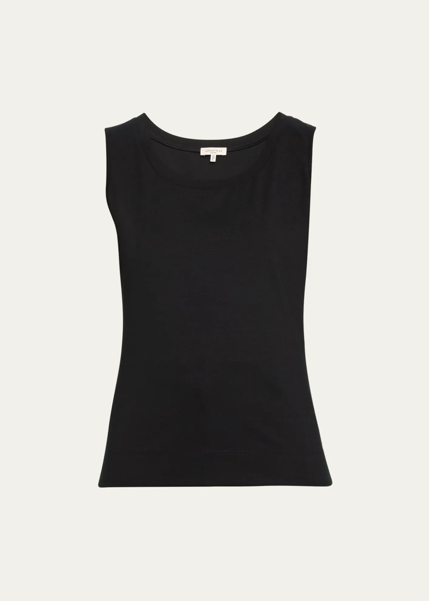 Lafayette 148 New YorkStretch Cotton Scoop Neck Tank