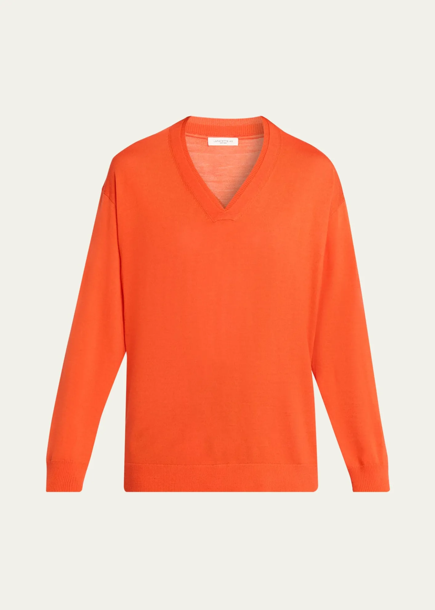 Lafayette 148 New YorkV-Neck Merino Wool Knit Sweater