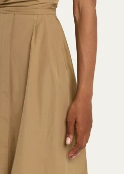 Lafayette 148 New YorkWrap-Front Cotton Midi Shirtdress