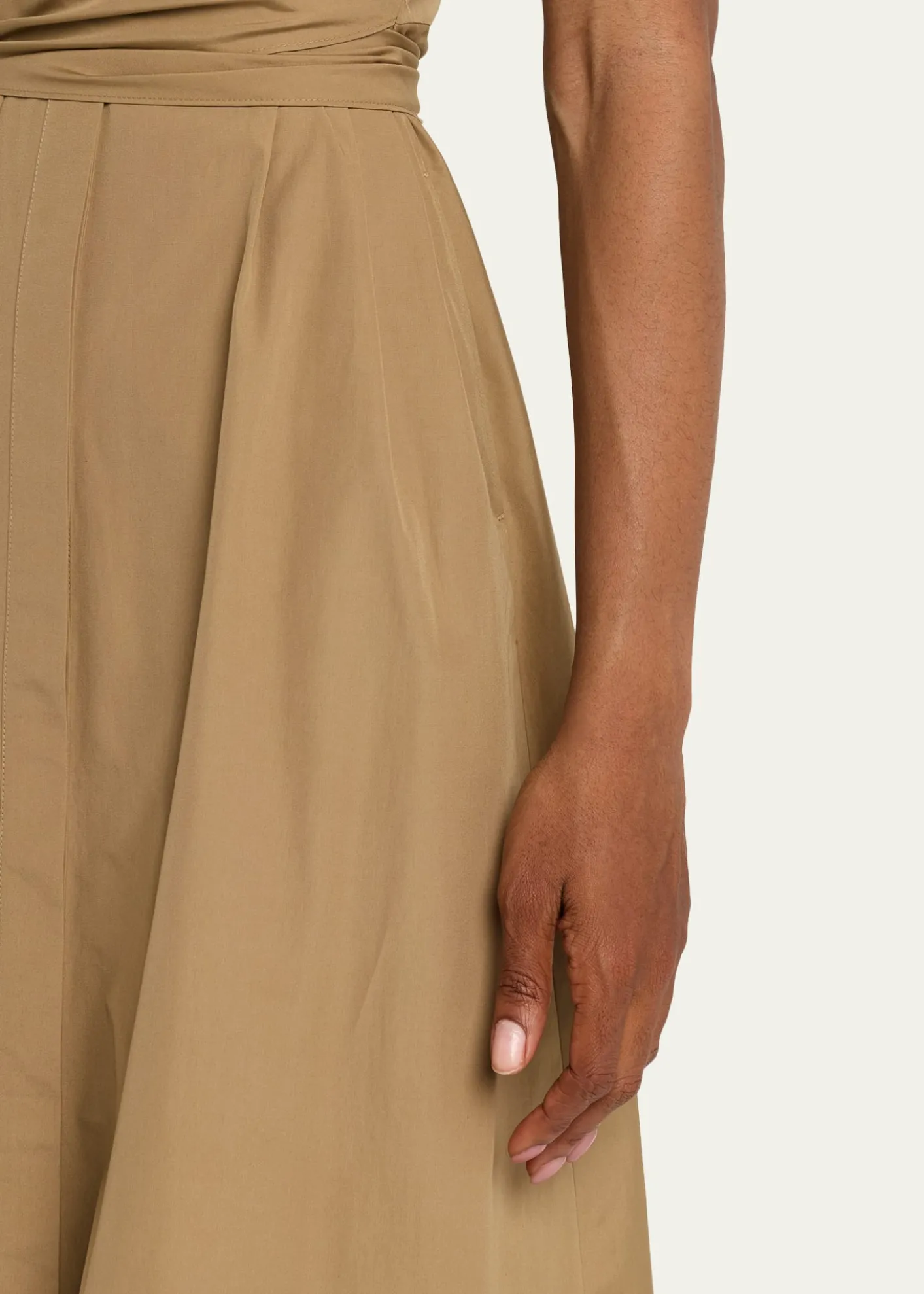 Lafayette 148 New YorkWrap-Front Cotton Midi Shirtdress