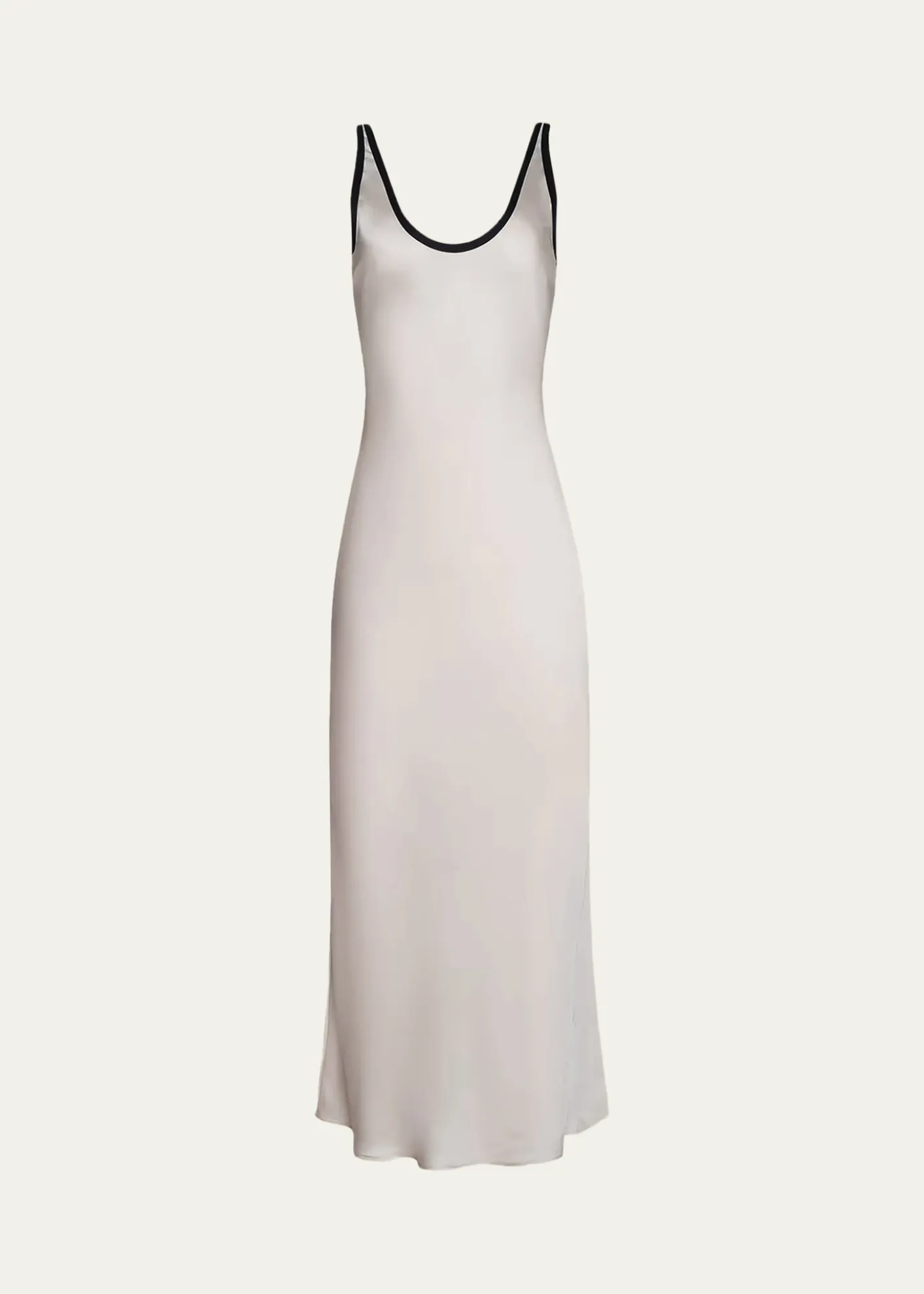 L'AgenceAkiya Contrast-Trim Maxi Dress