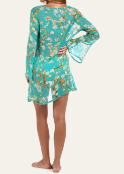 L'AgenceAnsley Cherry Sheer Mini Dress