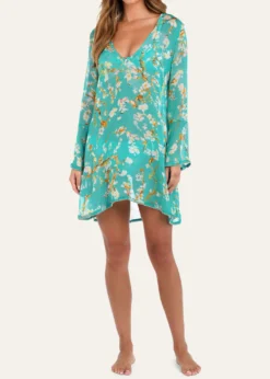 L'AgenceAnsley Cherry Sheer Mini Dress