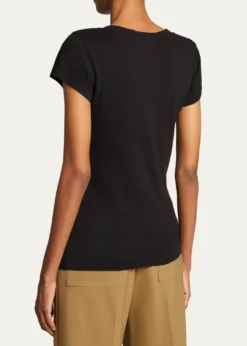 L'AgenceBecca V-Neck Short-Sleeve Tee