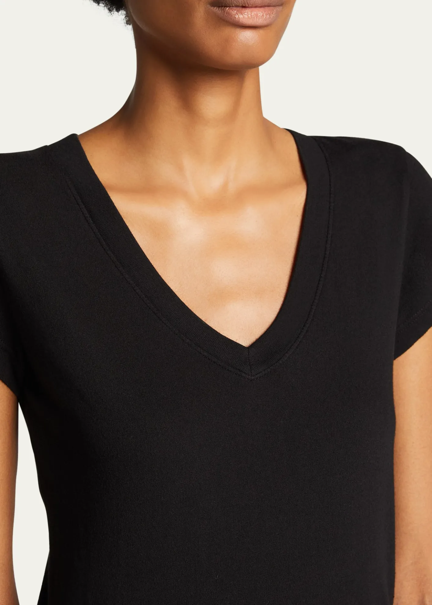 L'AgenceBecca V-Neck Short-Sleeve Tee