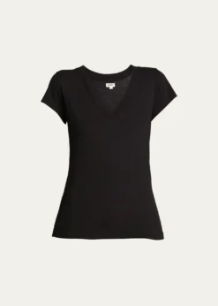 L'AgenceBecca V-Neck Short-Sleeve Tee
