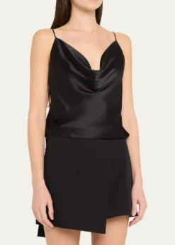 L'AgenceCalista Cowl-Neck Silk Camisole