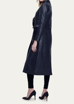 L'AgenceCelina Leather Trench Coat