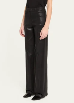 L'AgenceClayton Coated Wide-Leg Jeans