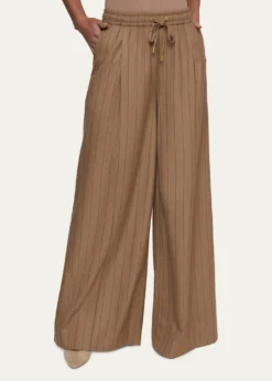 L'AgenceConnie Striped Drawstring Trousers