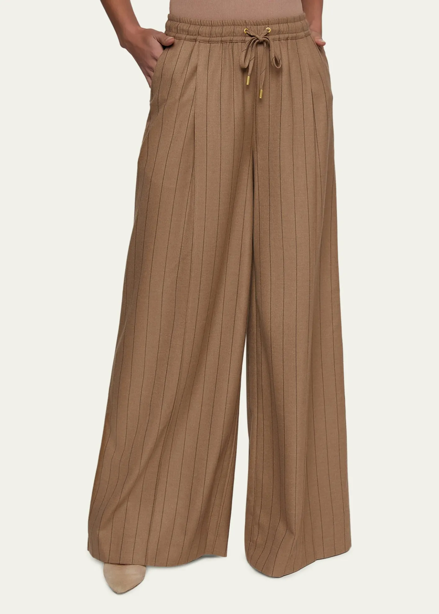 L'AgenceConnie Striped Drawstring Trousers