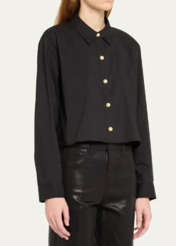 L'AgenceCosette Cropped High-Low Shirt