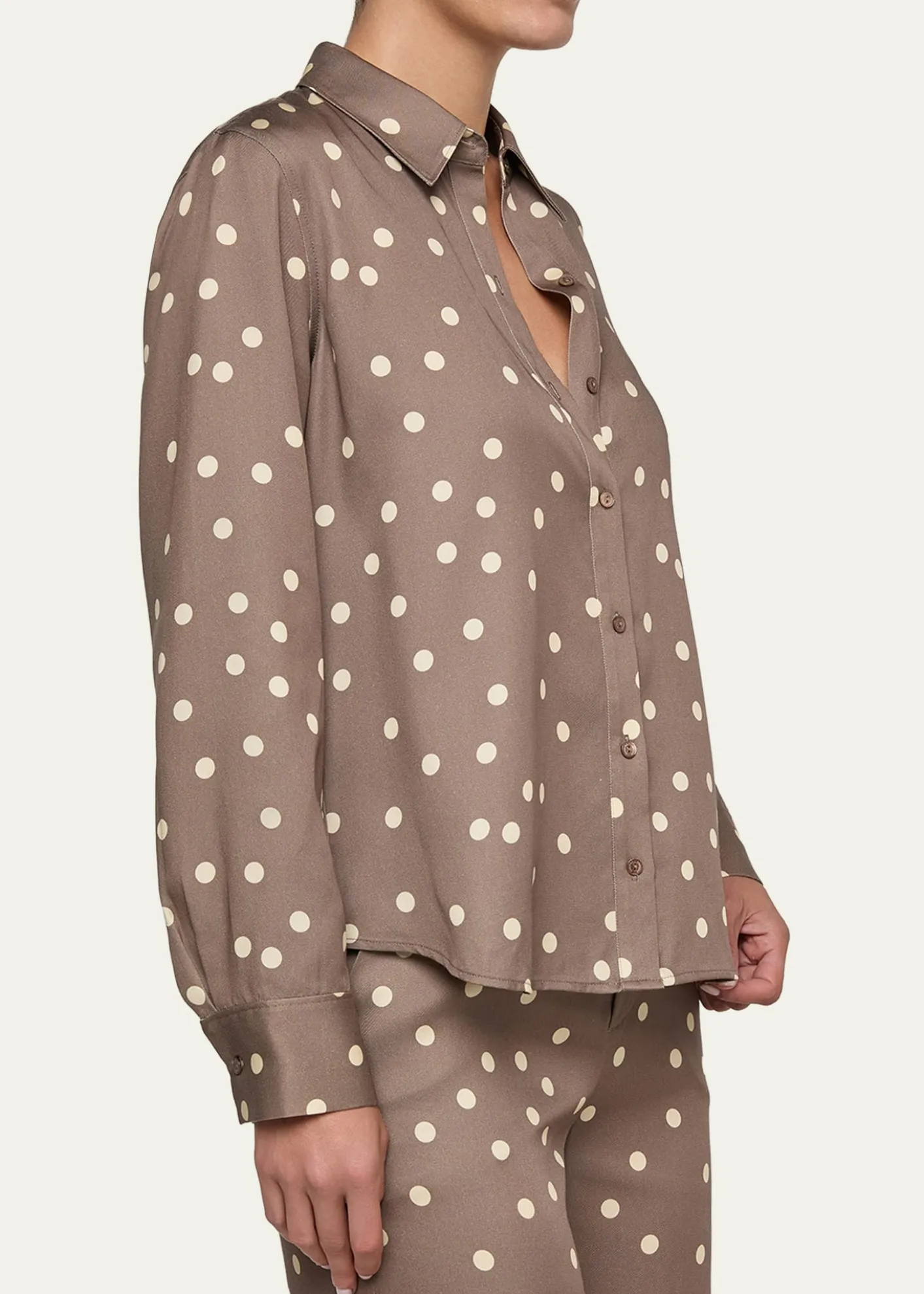L'AgenceEllery Polka Dot Blouse