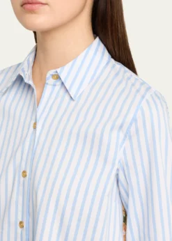 L'AgenceFawn Beach-Print Shirt