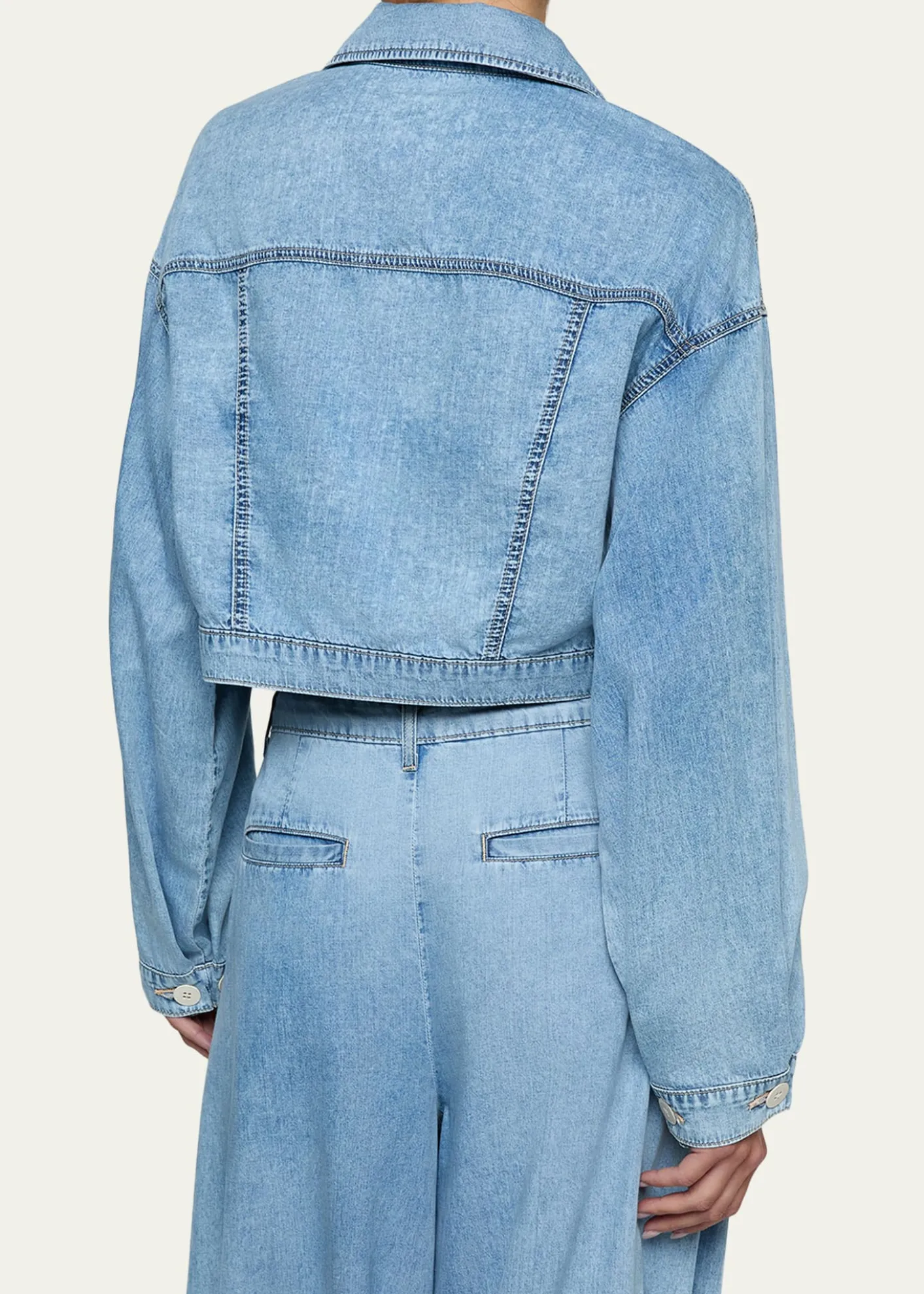 L'AgenceGaines Balloon-Sleeve Denim Jacket