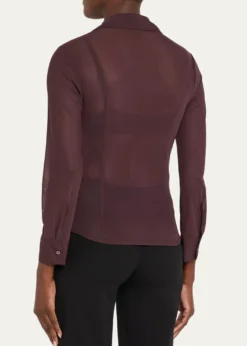 L'AgenceIndiana Fitted Mesh Blouse
