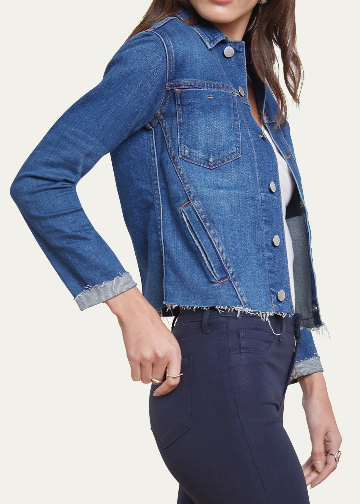 L'AgenceJanelle Slim Raw-Edge Jacket