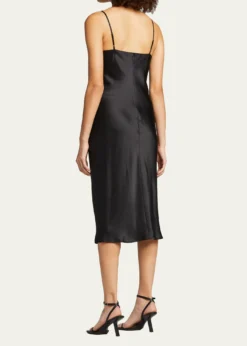 L'AgenceJodie V-Neck Silk Slip Dress