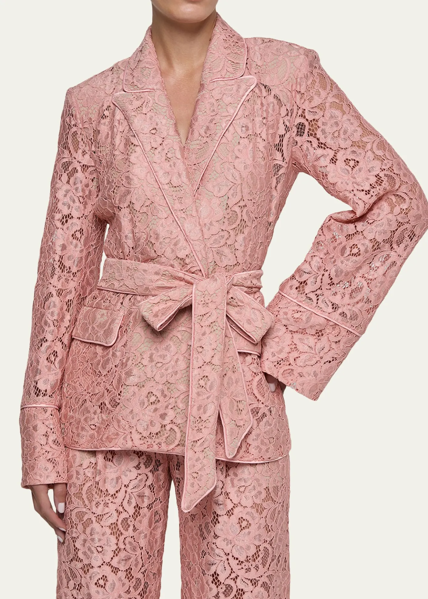L'AgenceJordana Floral Lace Blazer
