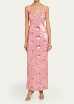 L'AgenceKarma Sequined Maxi Dress