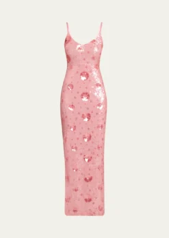 L'AgenceKarma Sequined Maxi Dress
