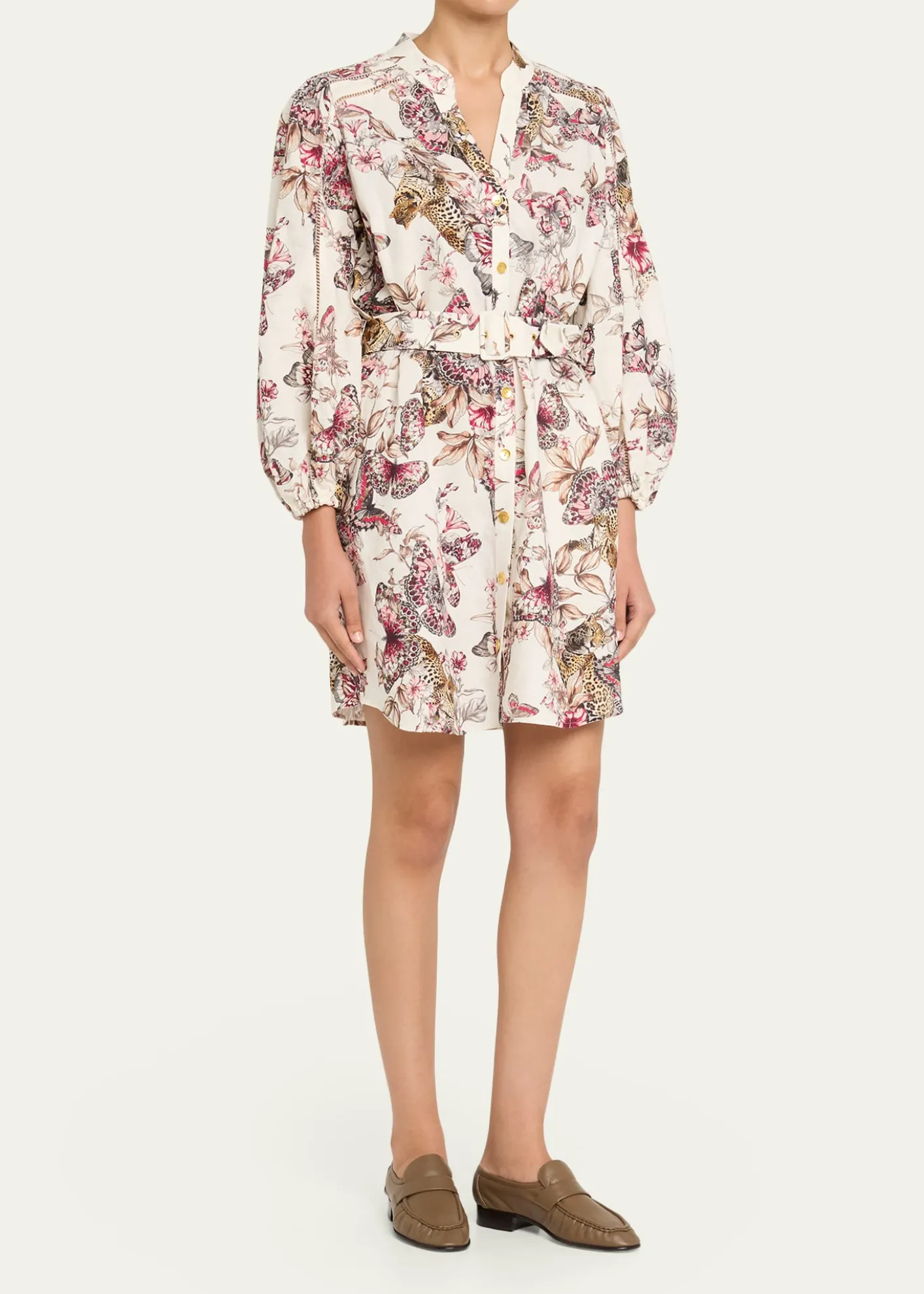 L'AgenceKiersten Belted Mini Shirtdress