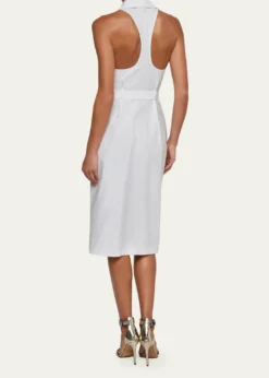 L'AgenceLisette Sleeveless Buttoned Shirtdress