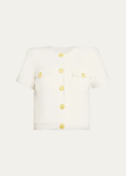 L'AgenceNawa Short-Sleeve Shirt Jacket