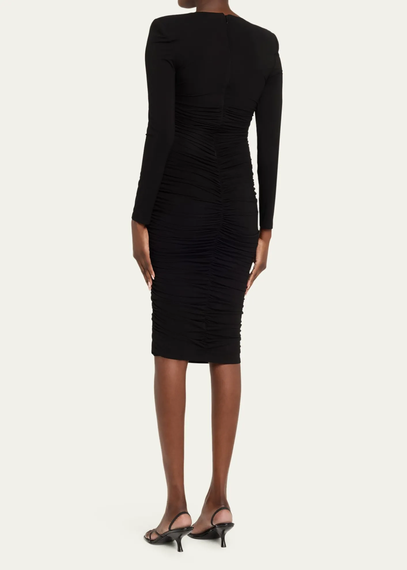 L'AgencePaityn Shirred Stretch Jersey Dress