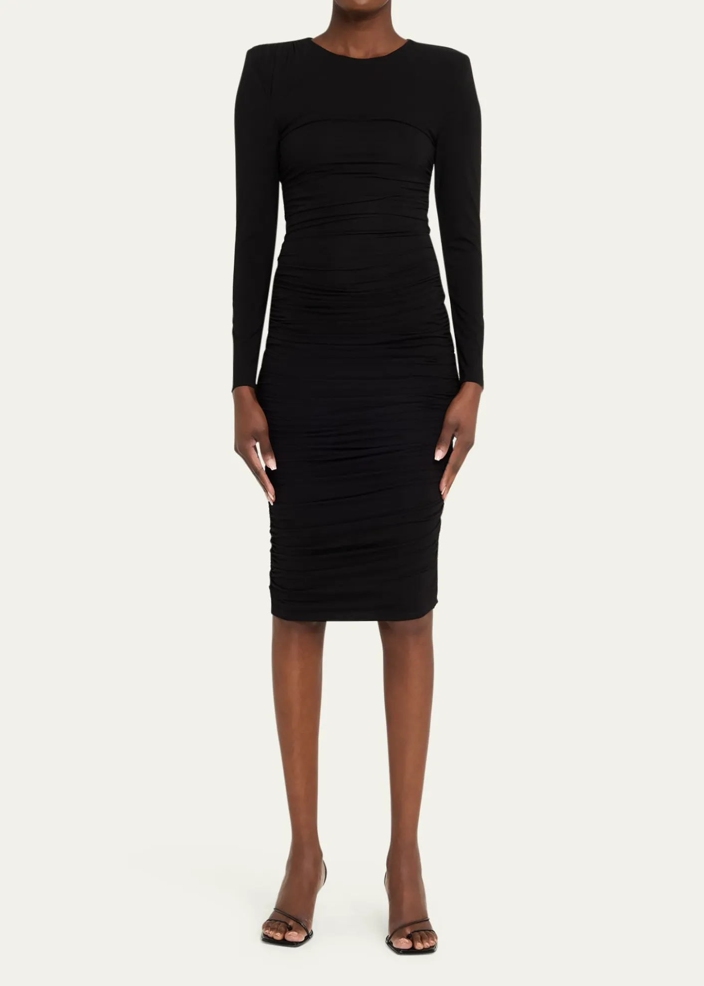 L'AgencePaityn Shirred Stretch Jersey Dress