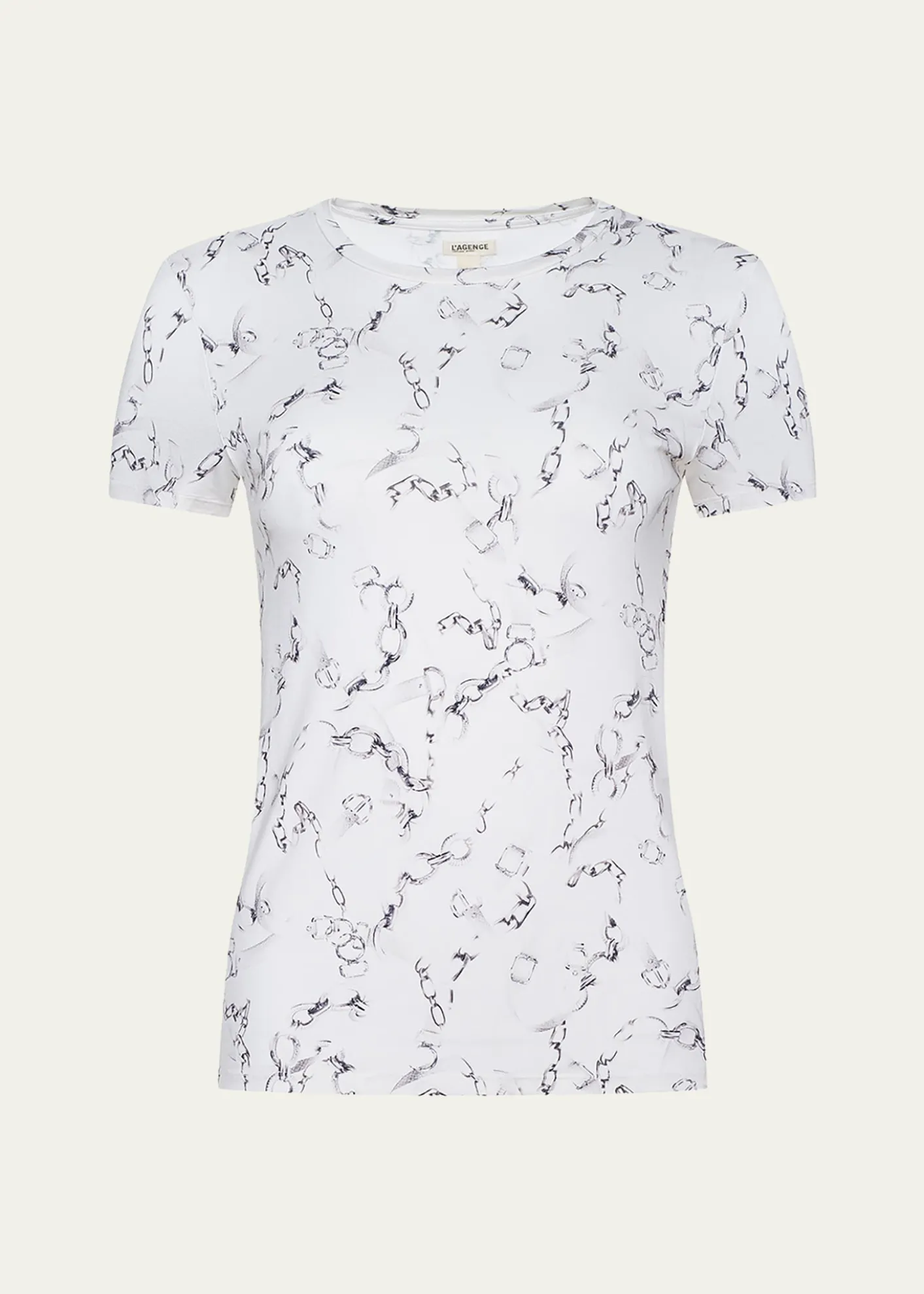 L'AgenceRessi Short-Sleeve Chain Tee