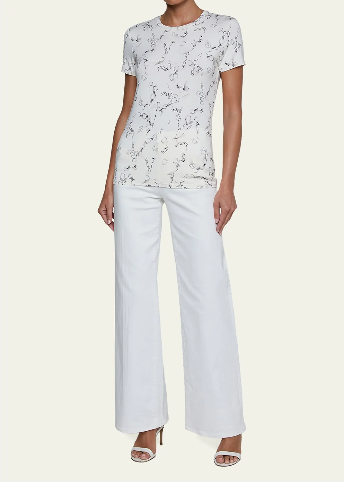 L'AgenceRessi Short-Sleeve Chain Tee