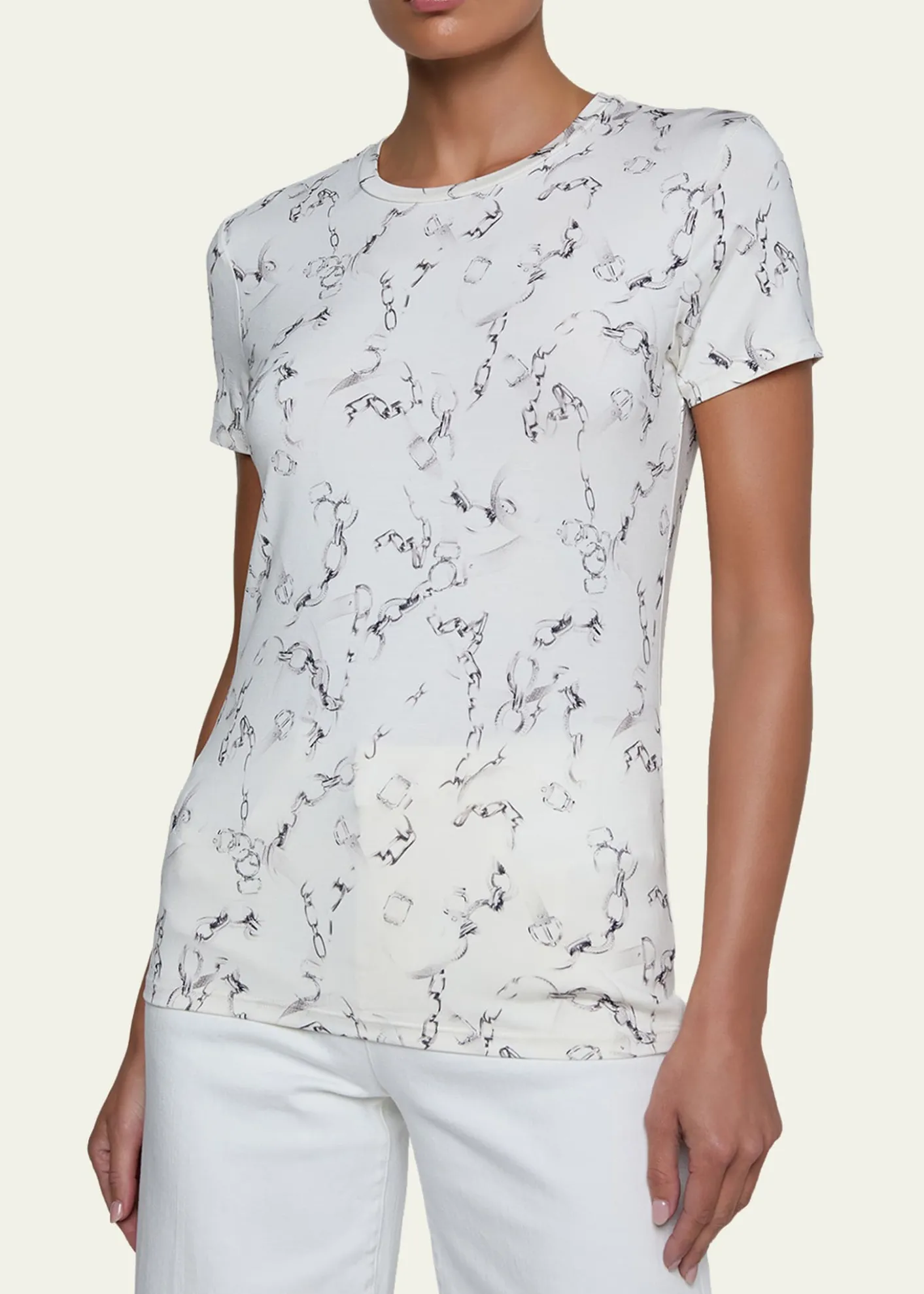 L'AgenceRessi Short-Sleeve Chain Tee