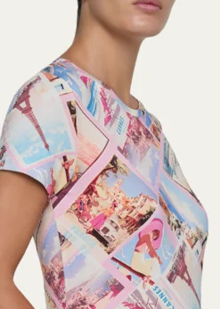 L'AgenceRessi Short-Sleeve Postcard Tee