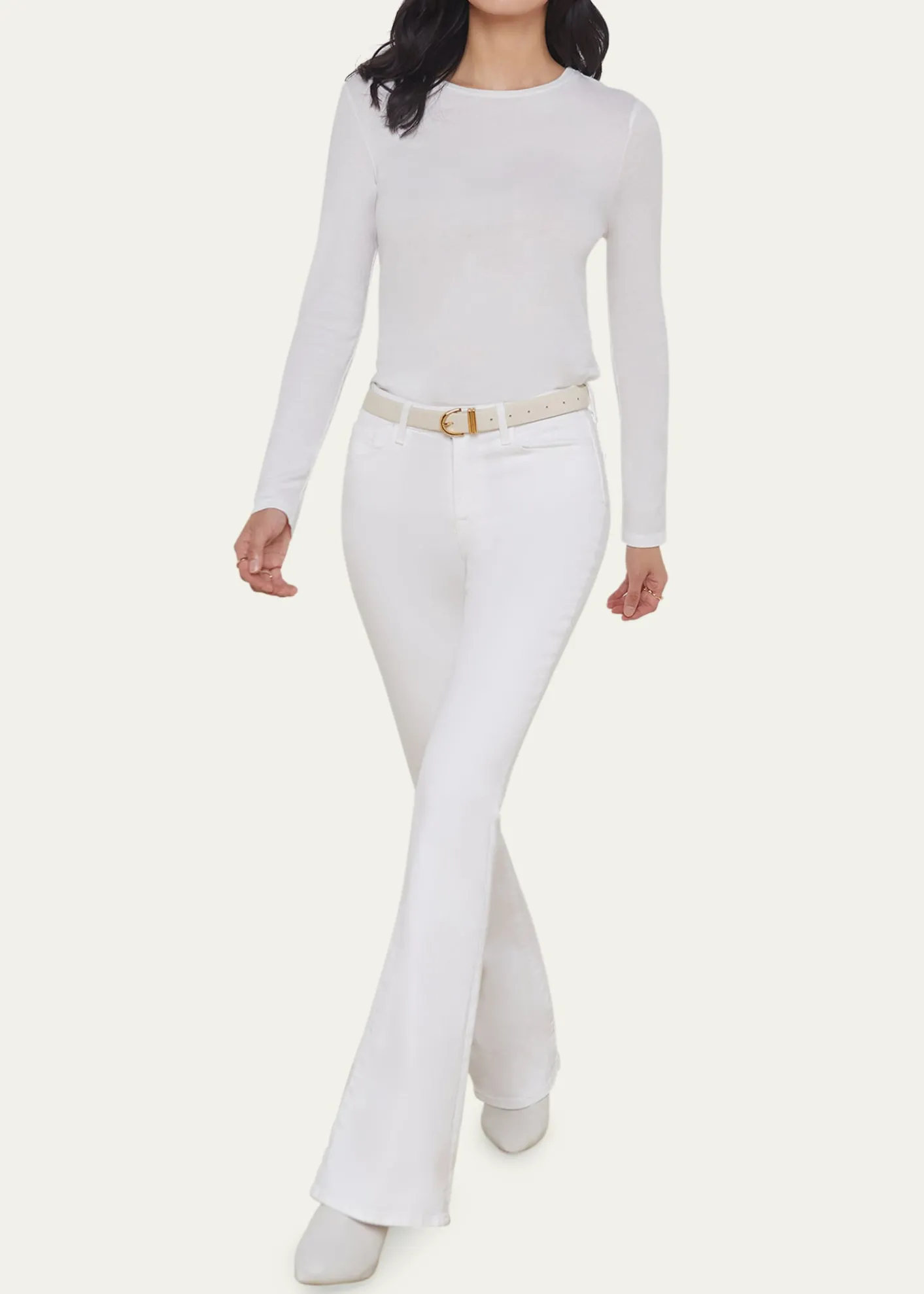 L'AgenceTess Long-Sleeve Crewneck Tee