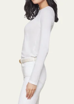 L'AgenceTess Long-Sleeve Crewneck Tee