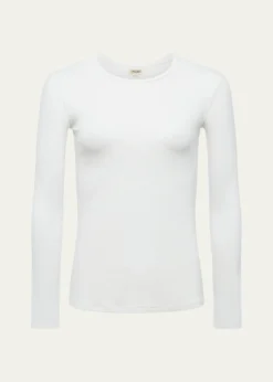 L'AgenceTess Long-Sleeve Crewneck Tee